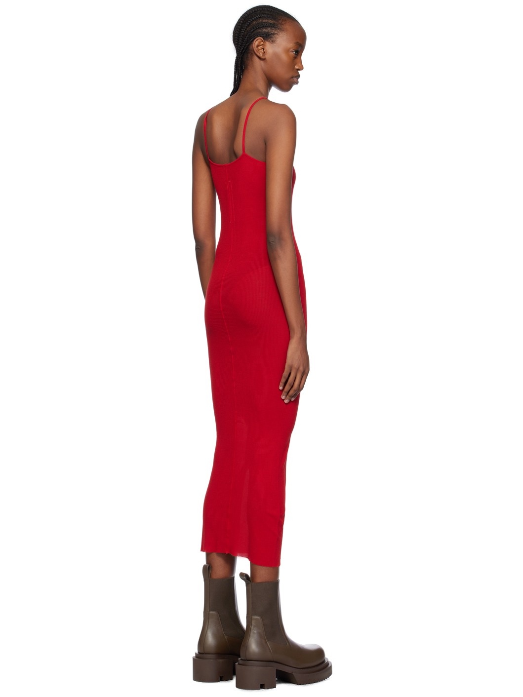 Red Skorpio Midi Dress - 3