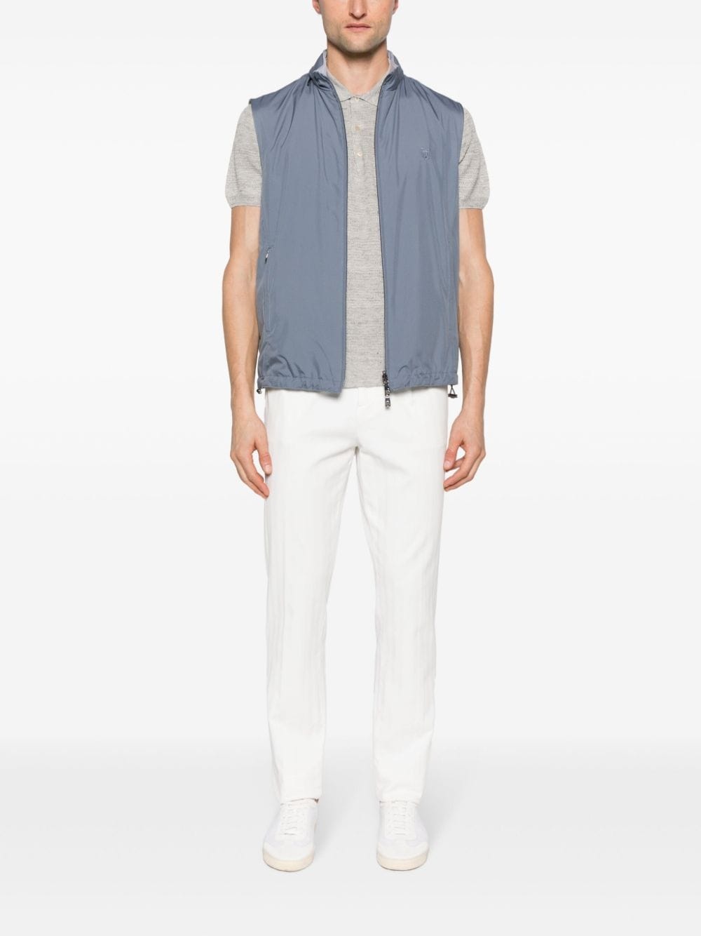 speckle-knit polo shirt - 2