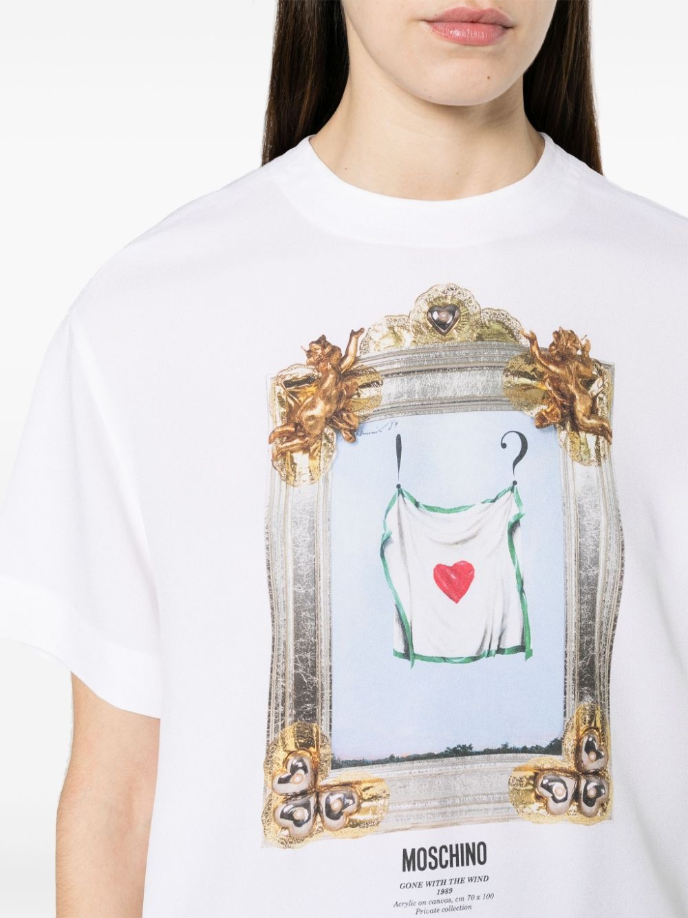 painting-print crepe blouse - 5