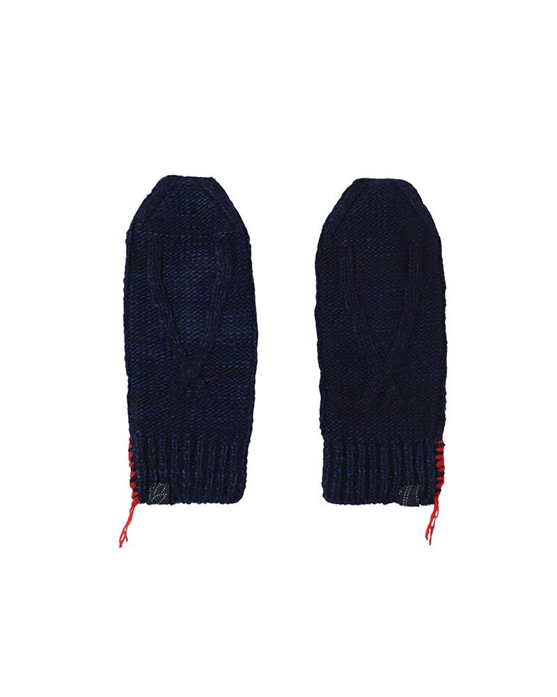 KNIT MITTEN (N.D.) INDIGO 1
