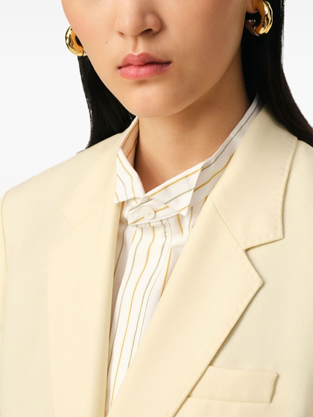 wool blazer - 6