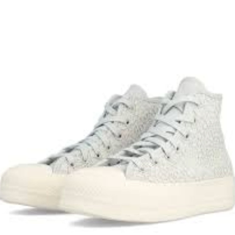 Converse (WMNS) Converse Chuck Taylor All Star Lift Platform Crochet 'Grey White' A07538C outlook