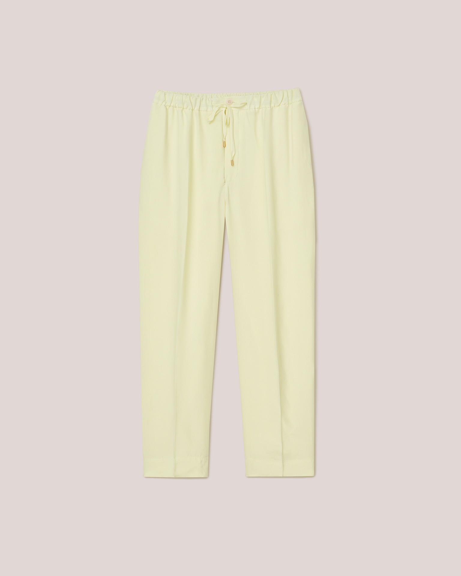 JAIN - Twill-silk relaxed pants - Yellow - 1