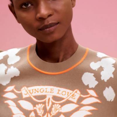 Hermès "Jungle Love Fluo" long-sleeve sweater outlook