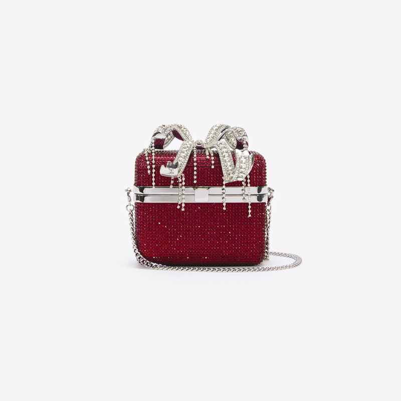 Burgundy Crystal Vanity Case 4