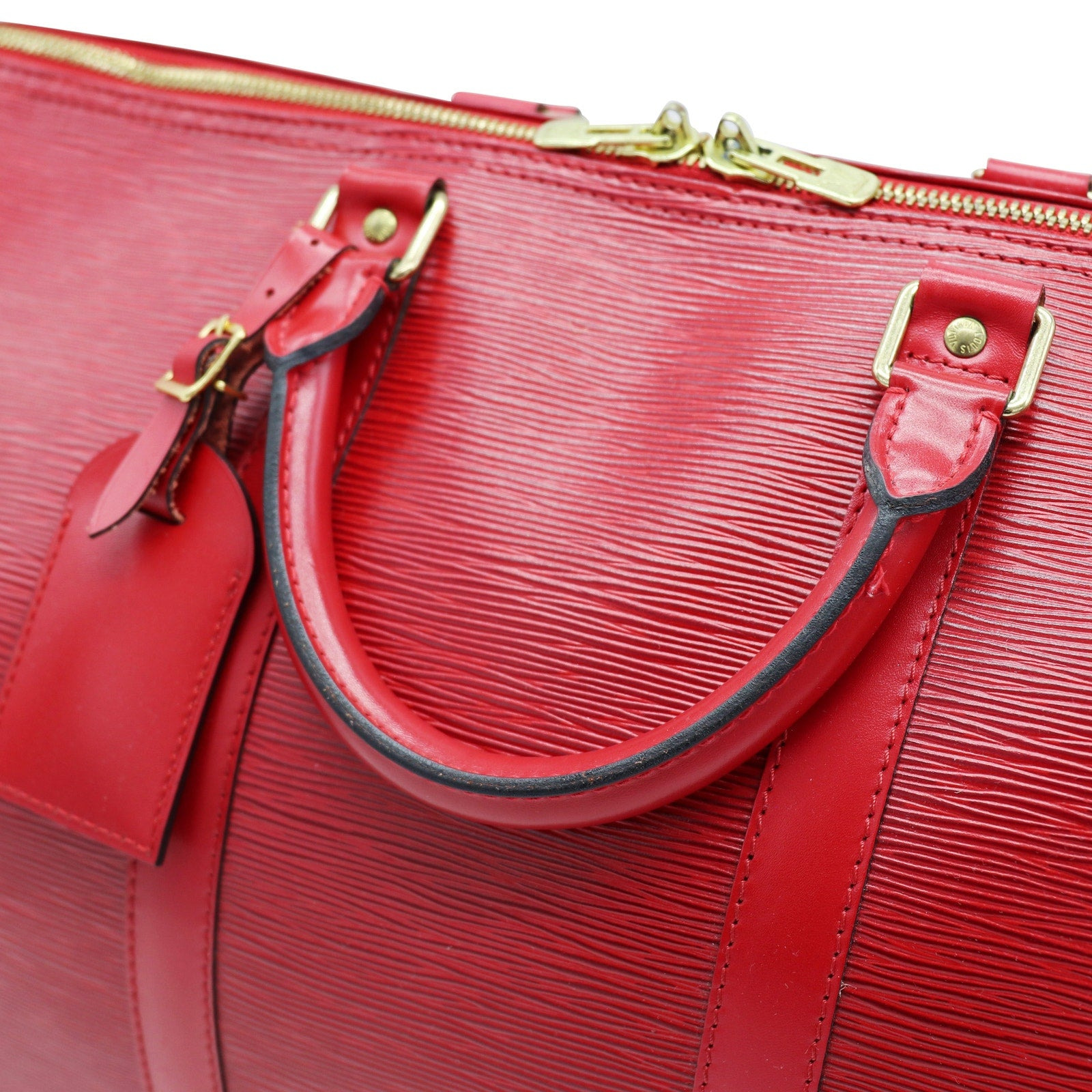 Keepall 50 Bag - Red Epi Leather - 8