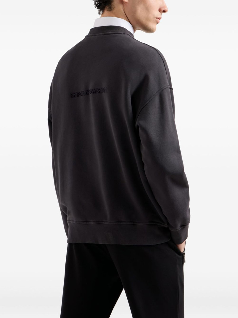 logo-embroiderd crew-neck sweatshirt 4