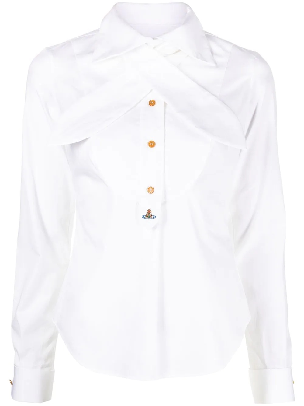 bow-detail shirt - 1