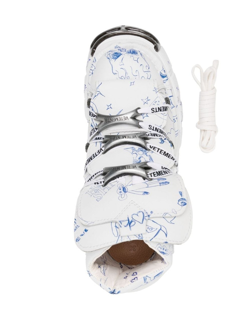 X New Rock platform sneakers 4