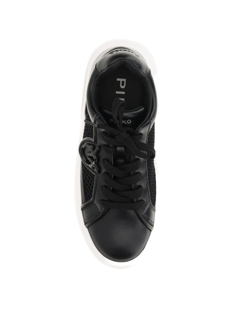 logo appliqué platform sneakers 4