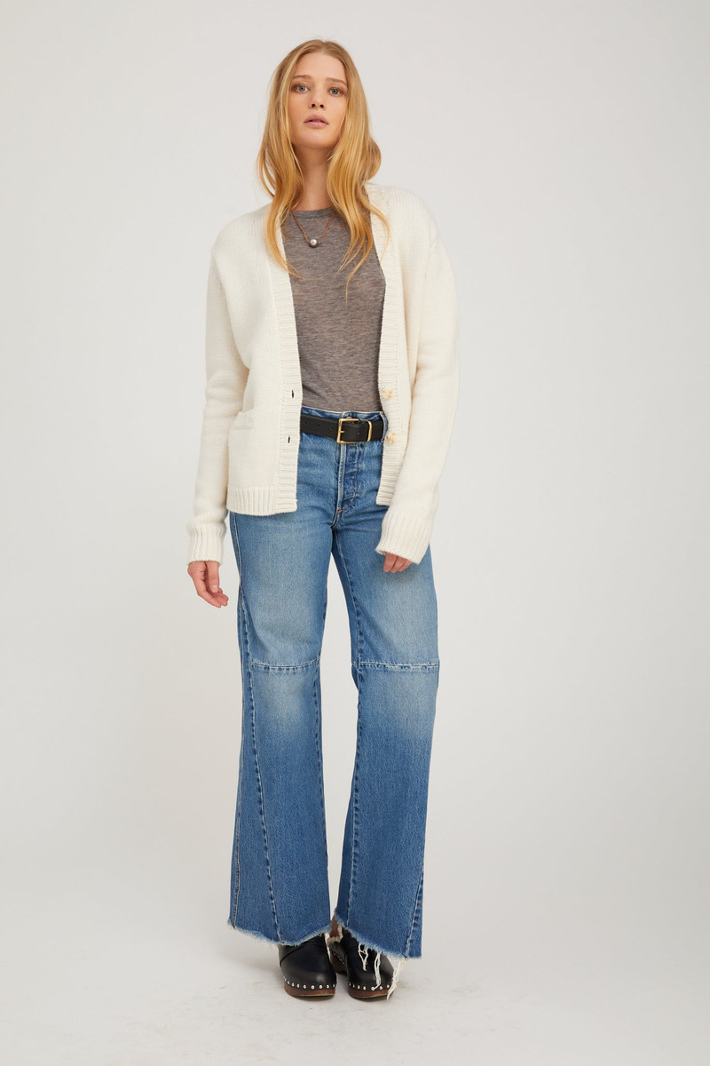 IVORY CASHMERE CARDIGAN 4