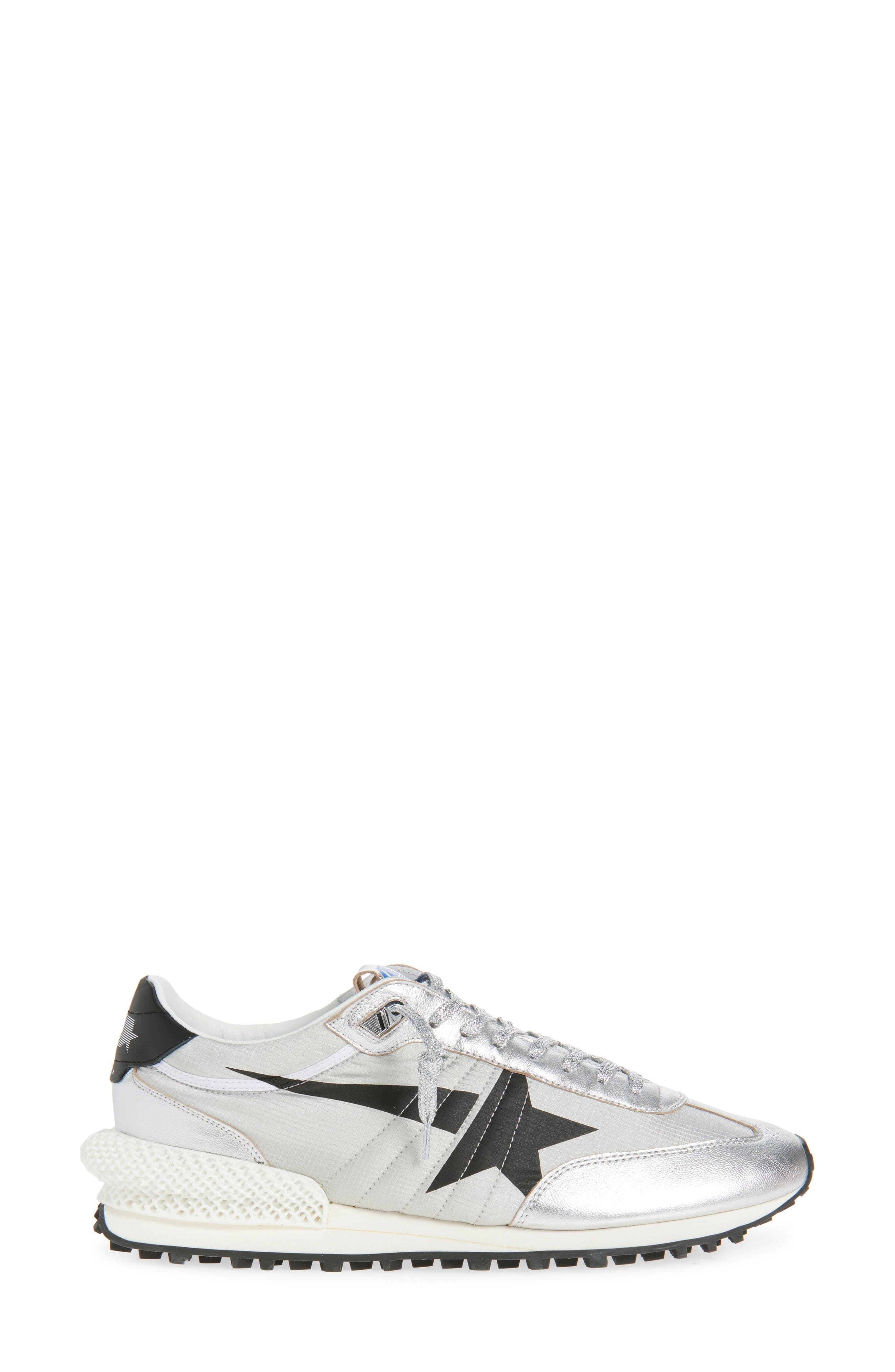 Golden Goose Marathon Sneaker in Silver/Black at Nordstrom - 3