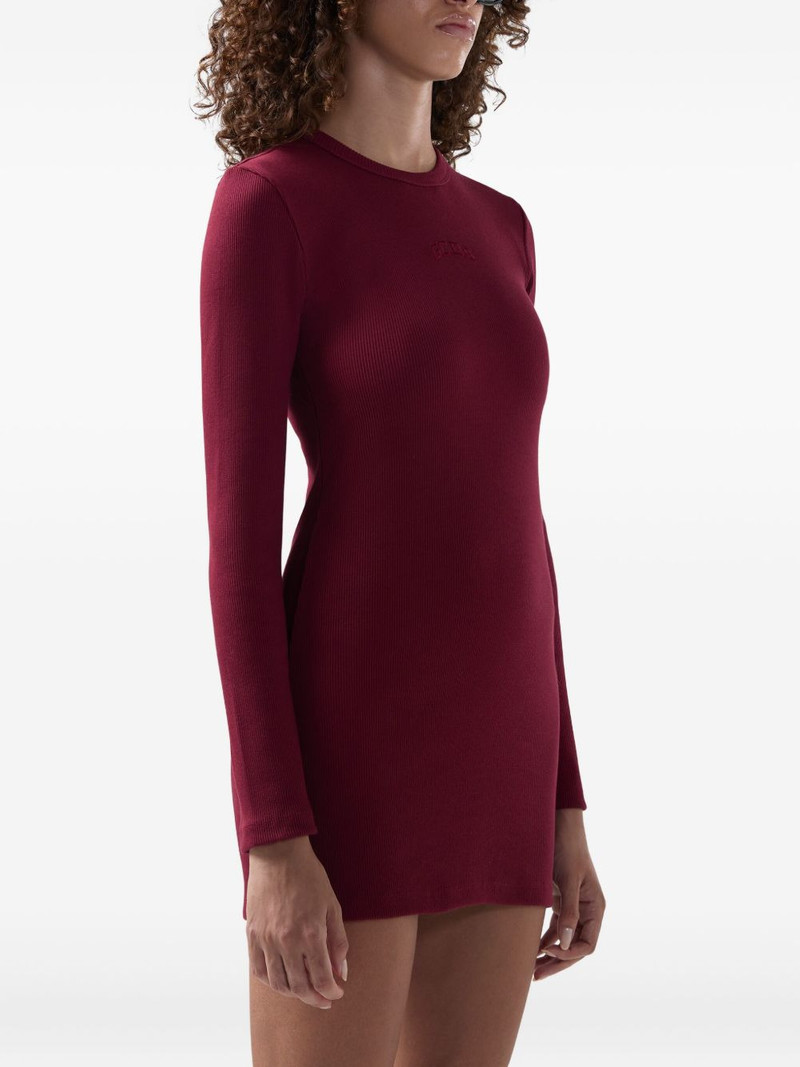 ribbed long-sleeve dress 4