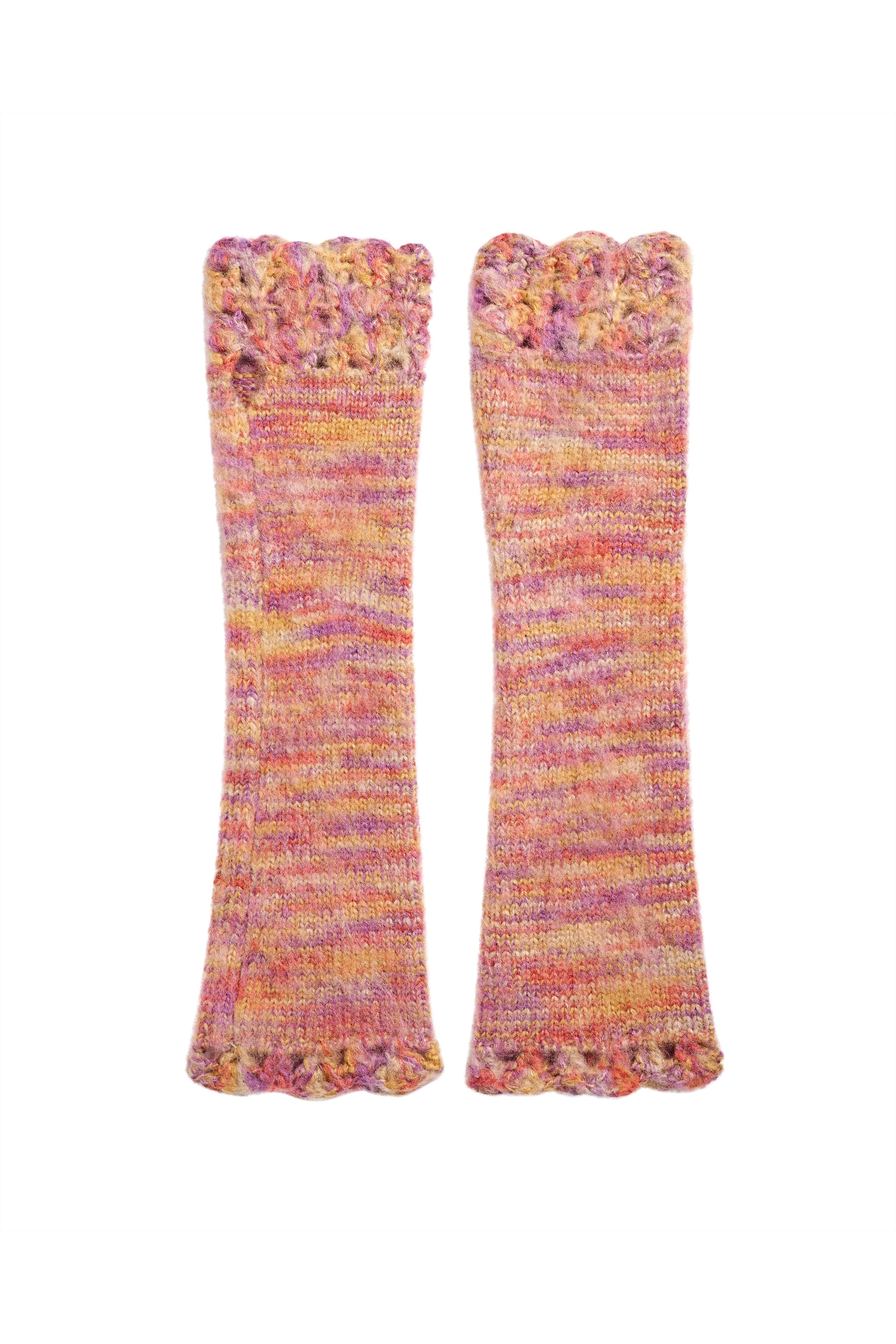 CROCHET TRIM ARM WARMERS - 1