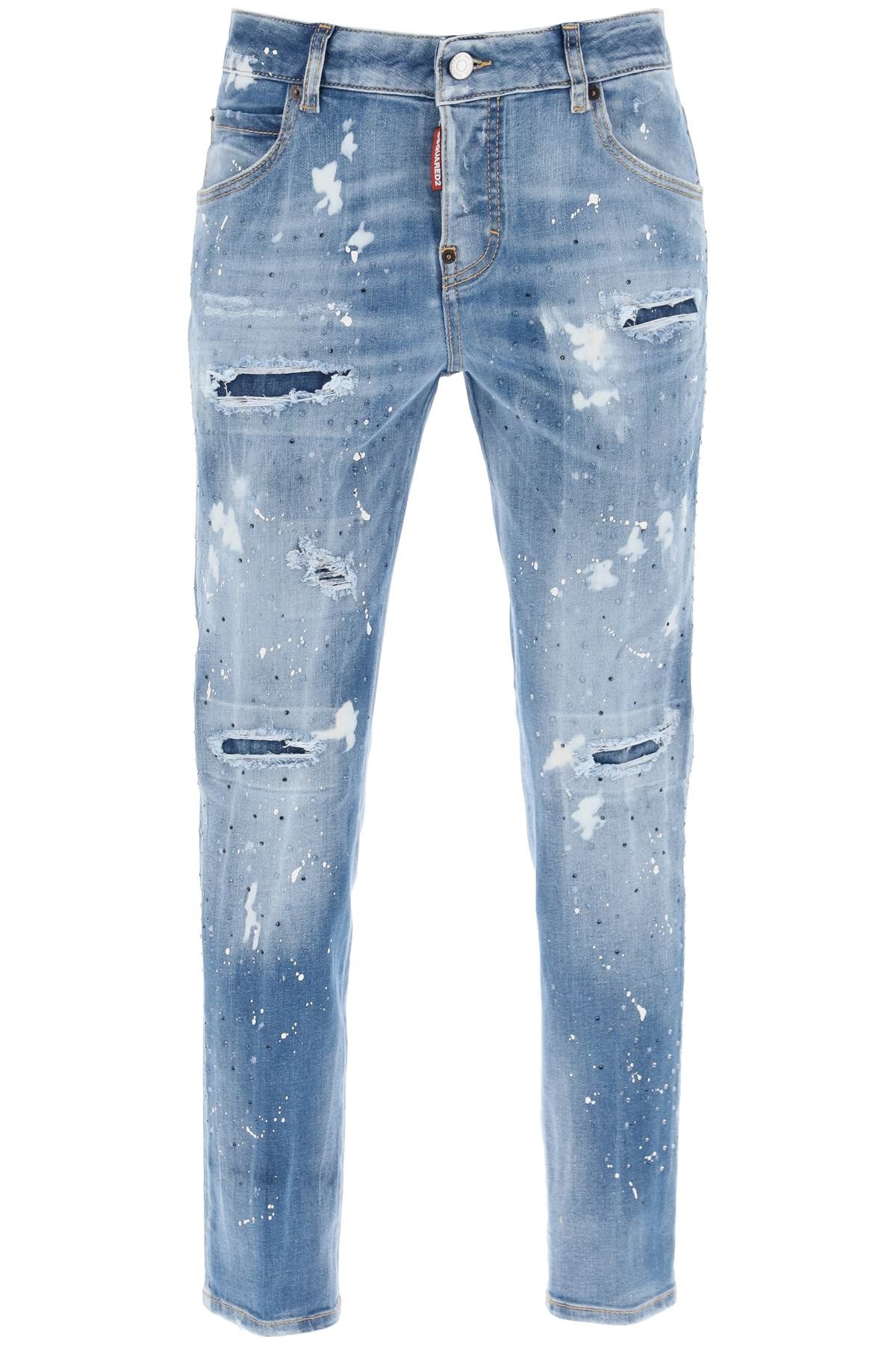 Dsquared2 Cool Girl Jeans In Medium Ice Spots Wash Women - 1