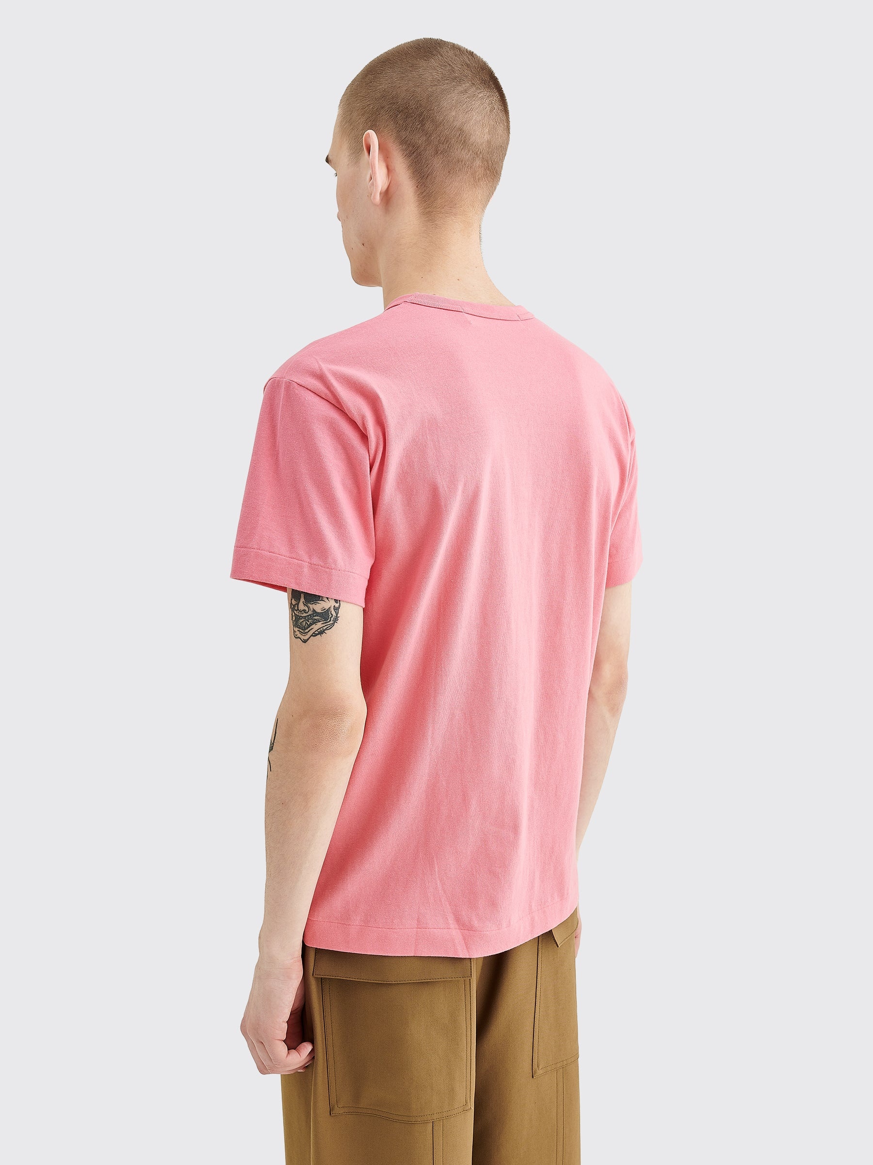 COMME DES GARÇONS PLAY SMALL HEART T-SHIRT PINK - 4