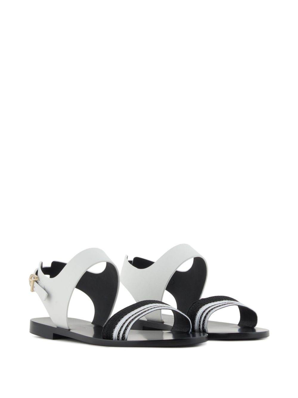 stripe-detail sandals - 2