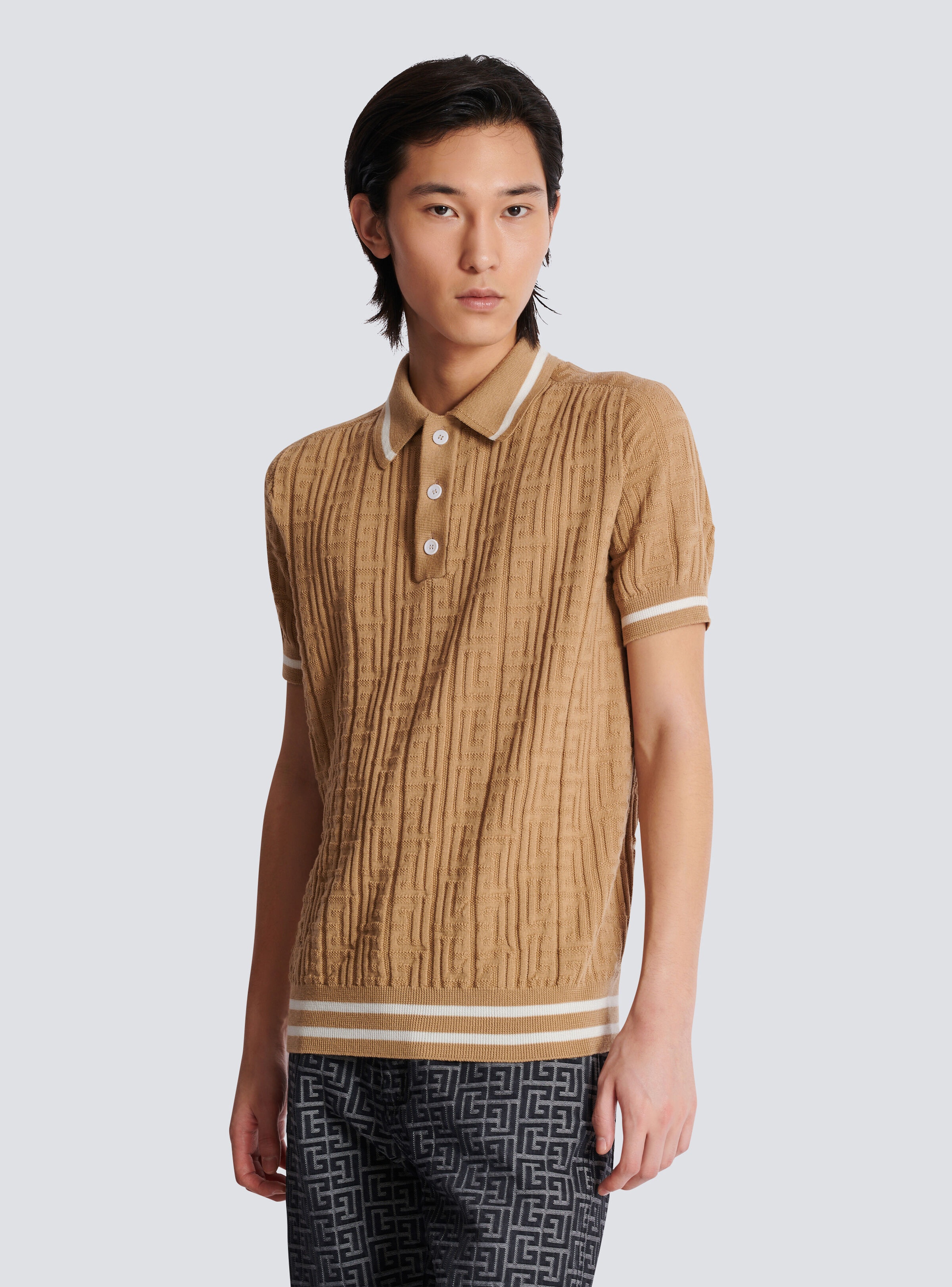 PB Labyrinth wool polo shirt - 6