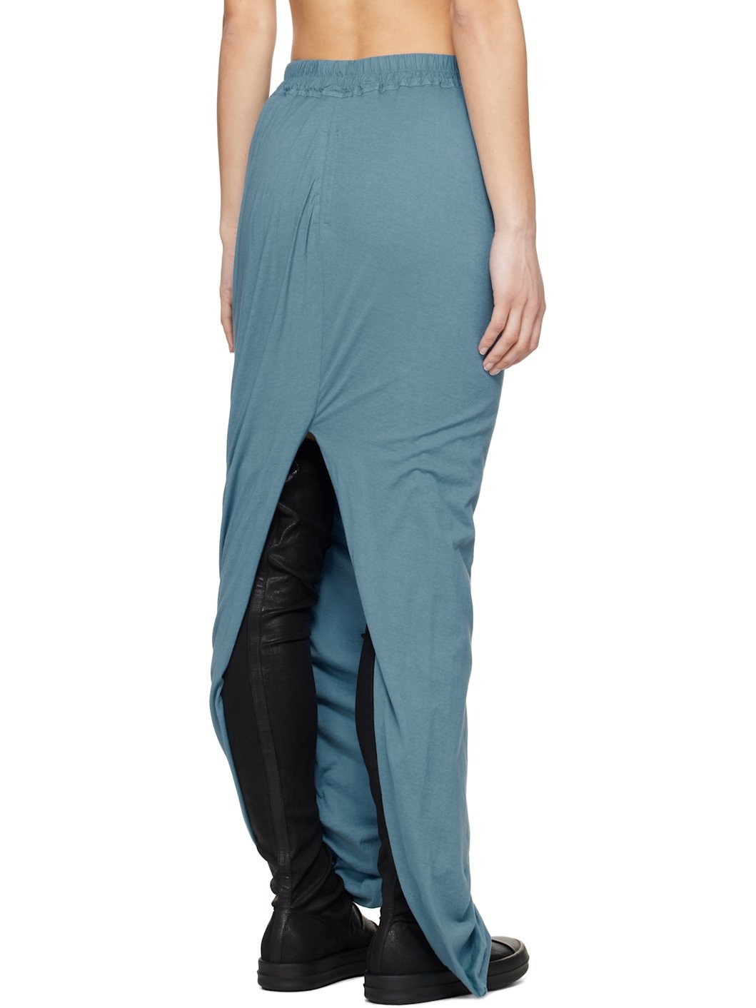Blue Hollywood Pull On Pillar Maxi Skirt - 3