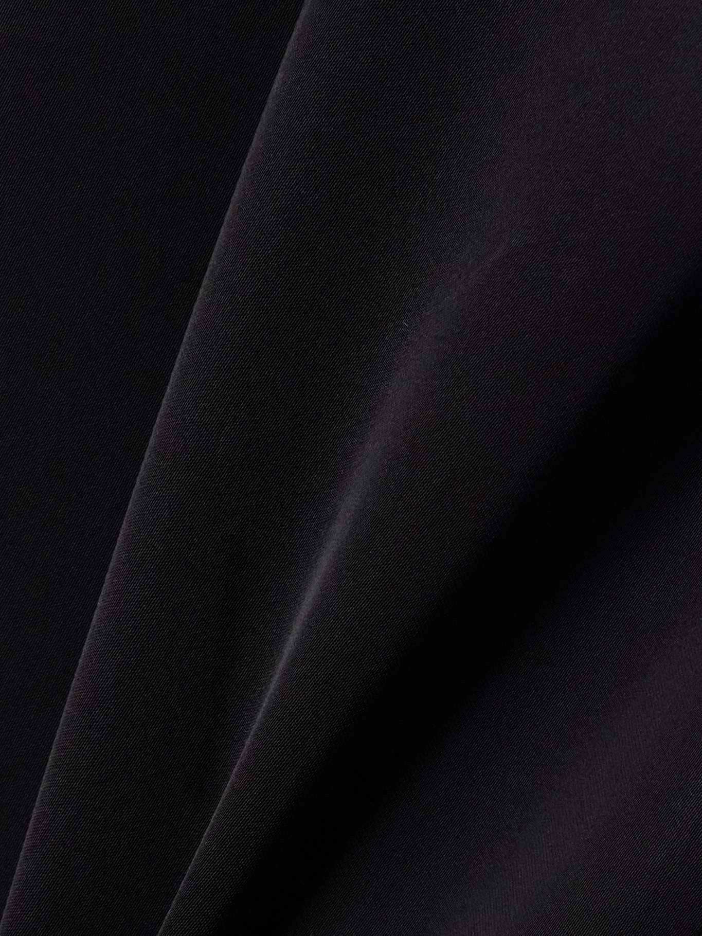 Crepe de chine wide-leg pants Black - 4