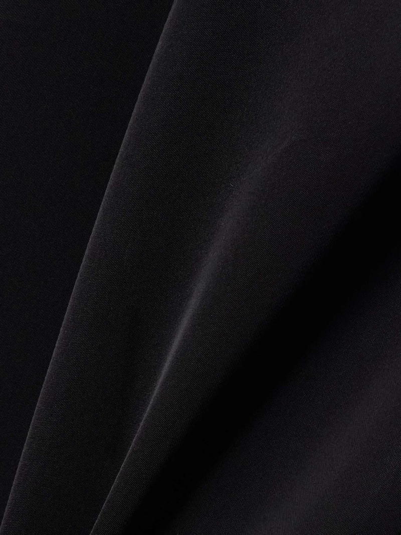 Crepe de chine wide-leg pants Black 4