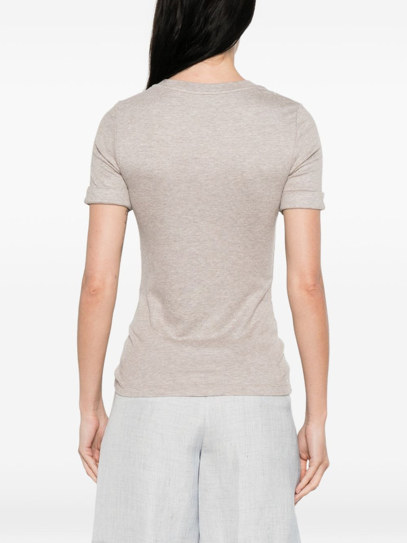 embellished round neck T-shirt 4