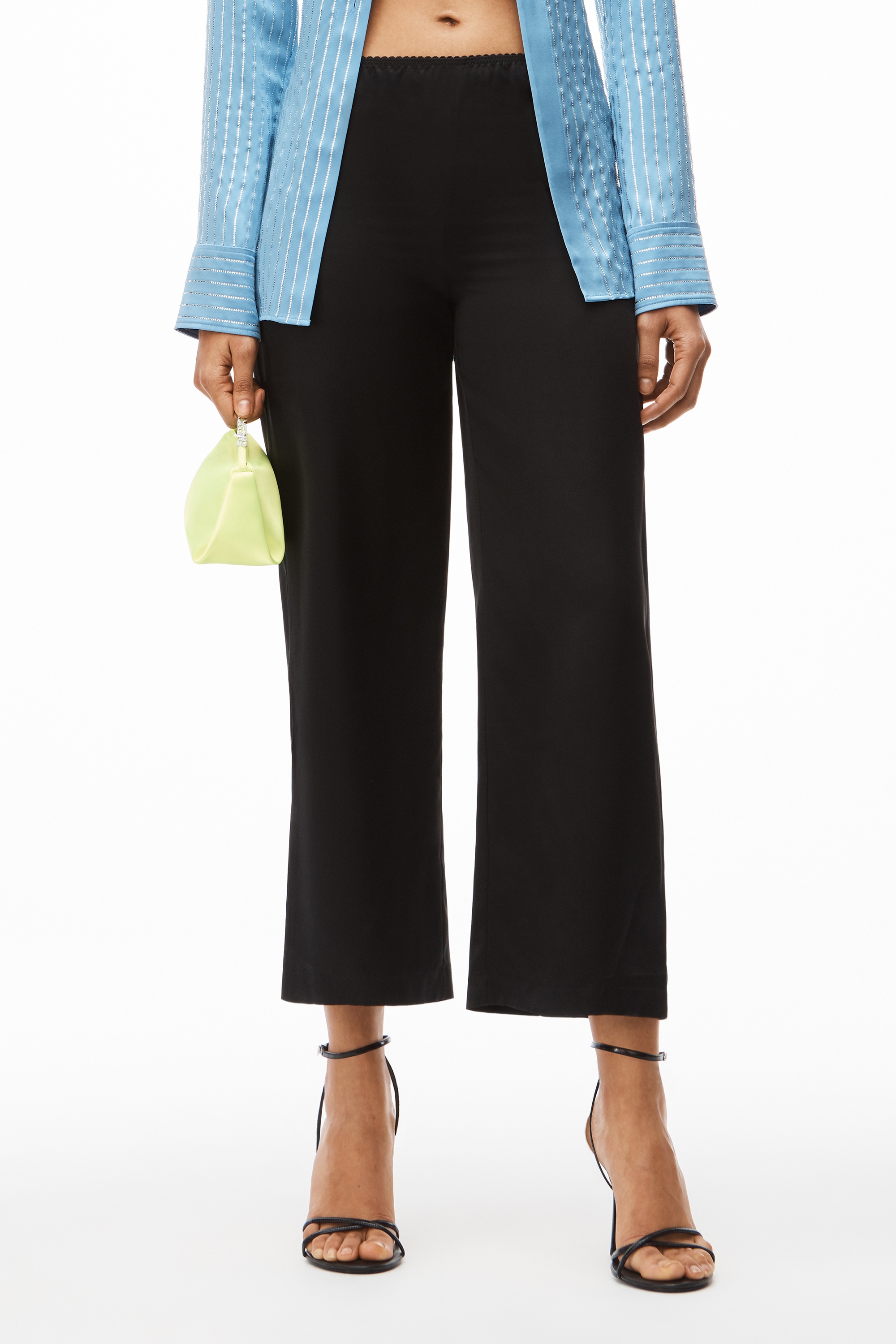 SLIM RELAXED PANT IN SILK CHARMEUSE - 5