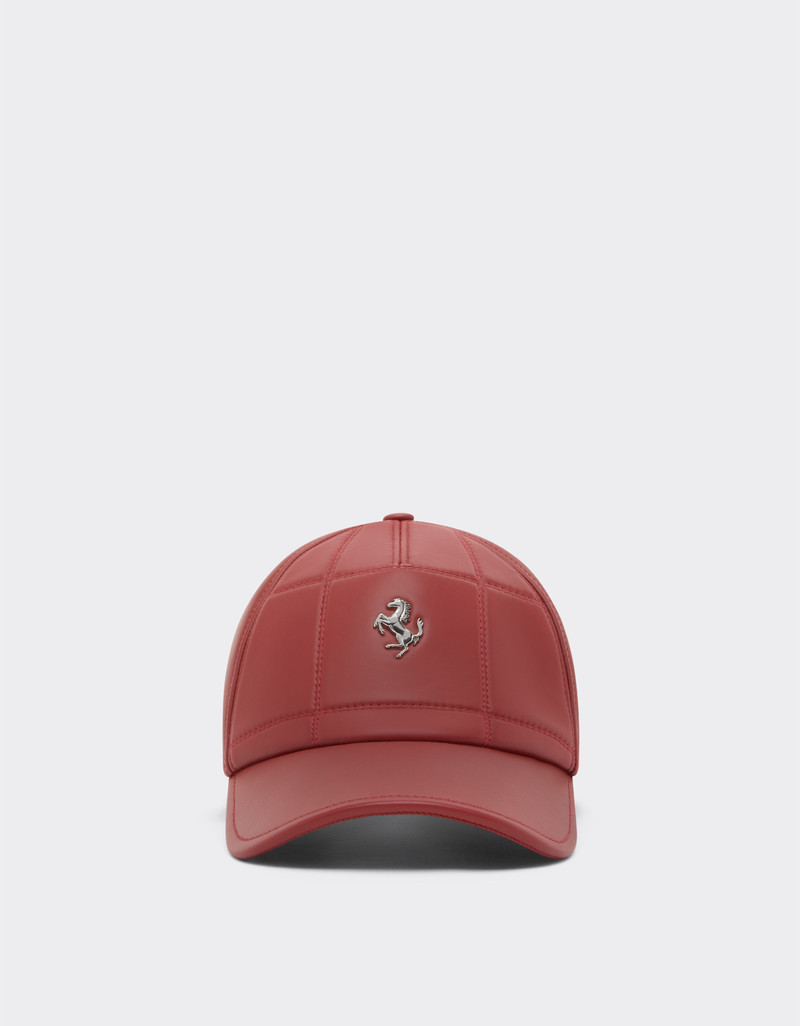 Nappa leather baseball cap with Prancing Horse 1