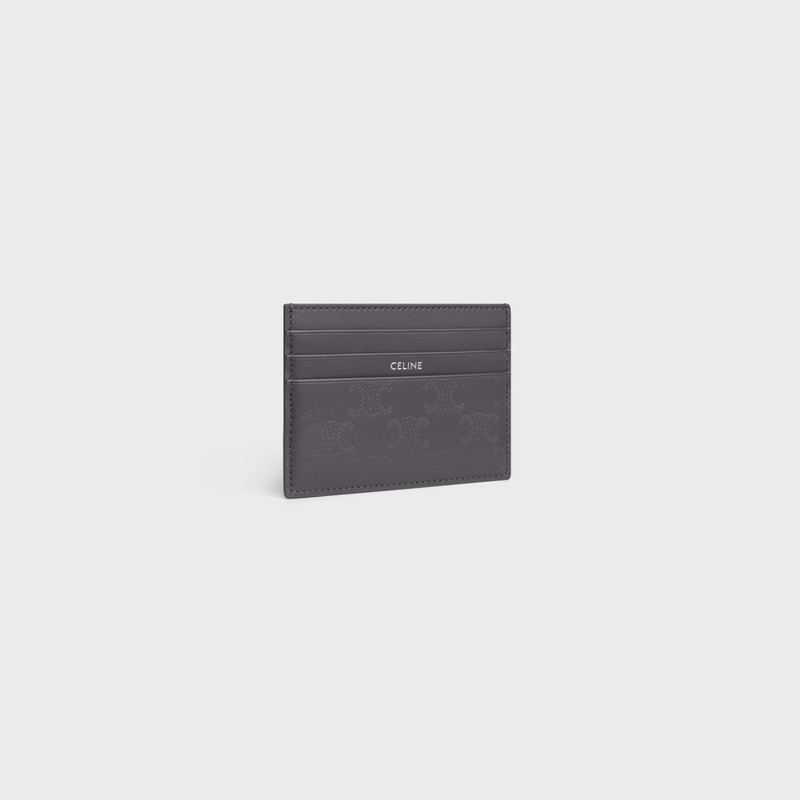 CELINE LARGE CARD HOLDER in Calfskin with triomphe embossed outlook