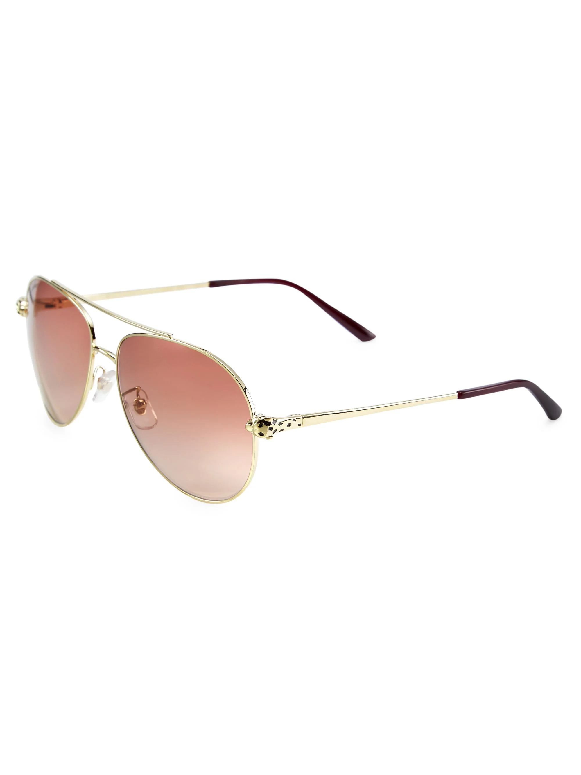 Women's 61MM Aviator Sunglasses - Gold - 1