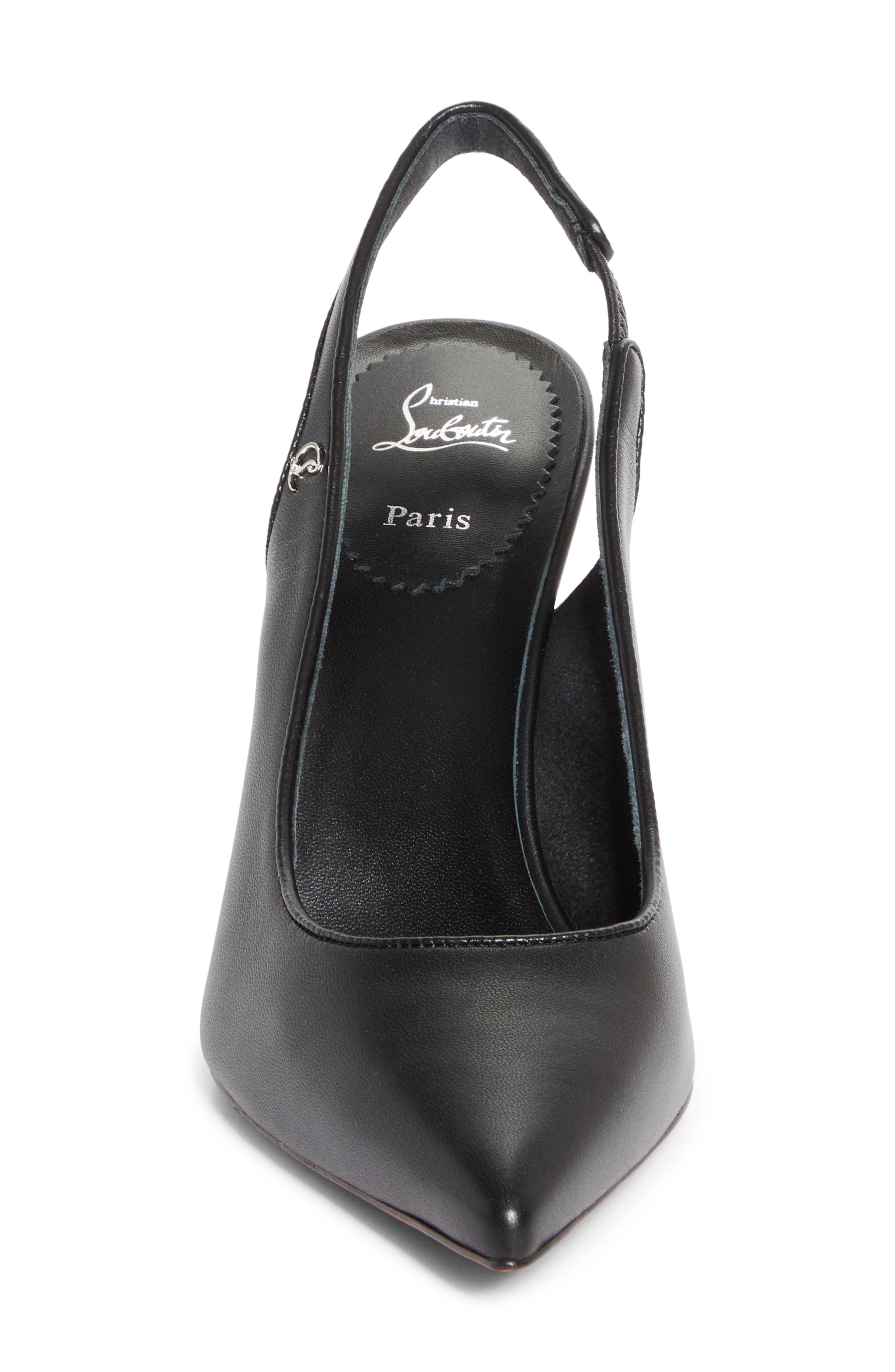 Christian Louboutin Sporty Kate Slingback Pump in Black/Lin Black at Nordstrom - 4