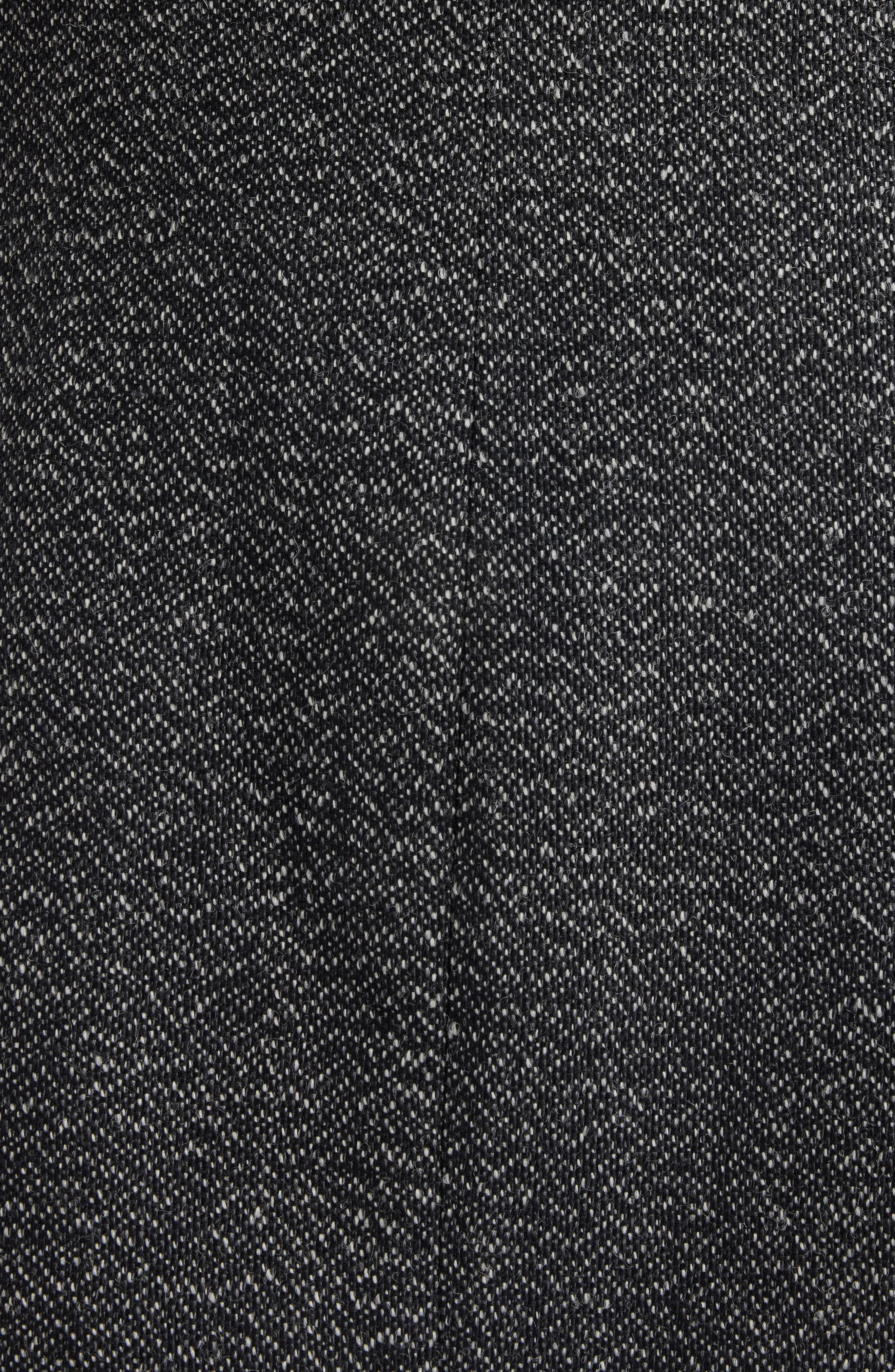 Courrèges Caviar Wool Tweed Miniskirt in Black/Heritage White at Nordstrom - 6