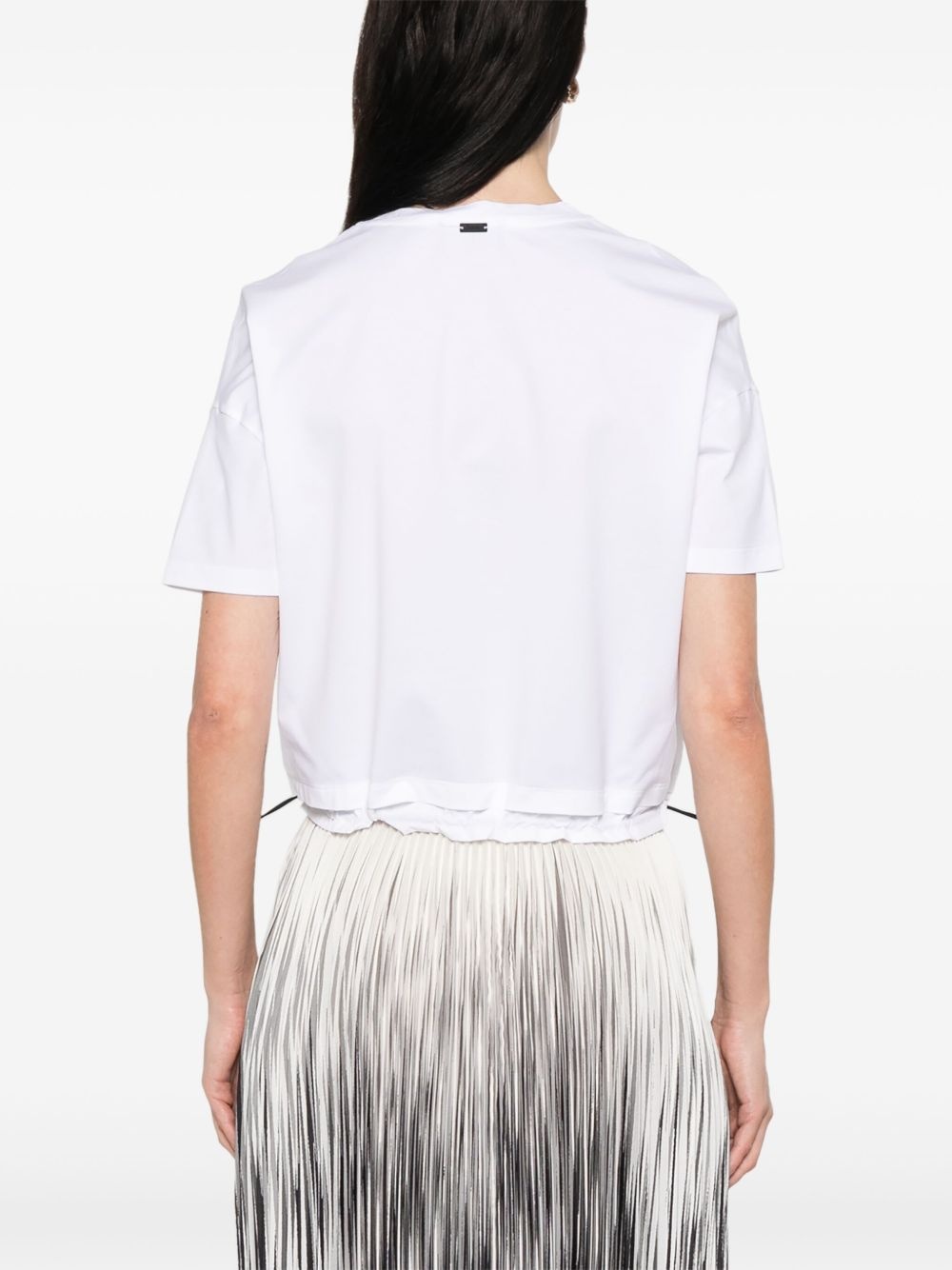 drawstring-hem T-shirt - 4
