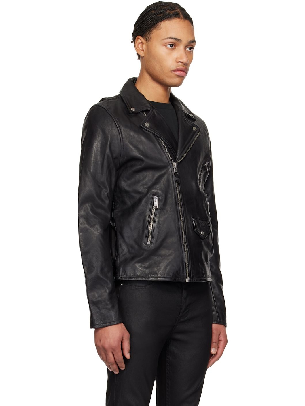 Black Capitol Leather Jacket - 2