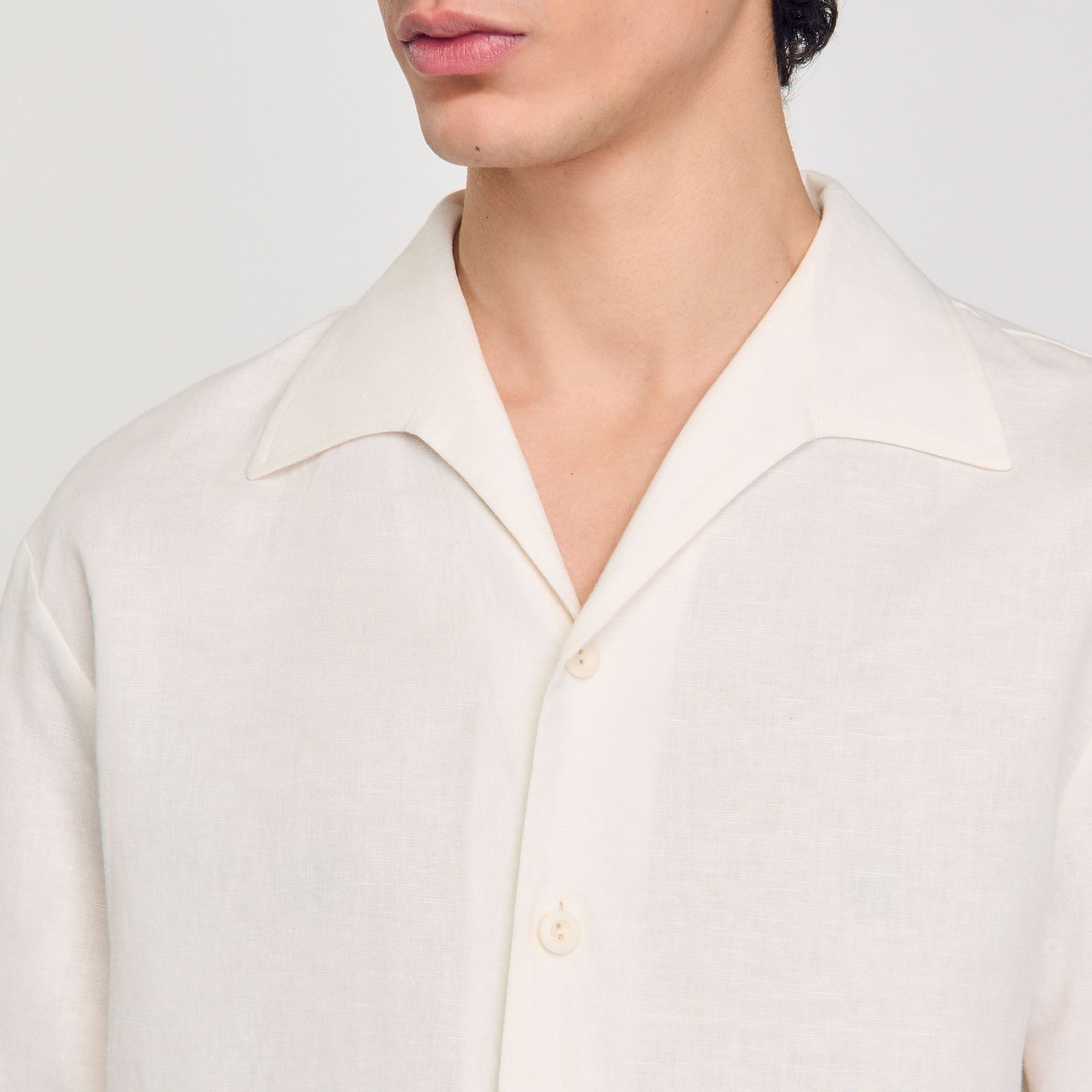 COTTON AND LINEN SHIRT - 3
