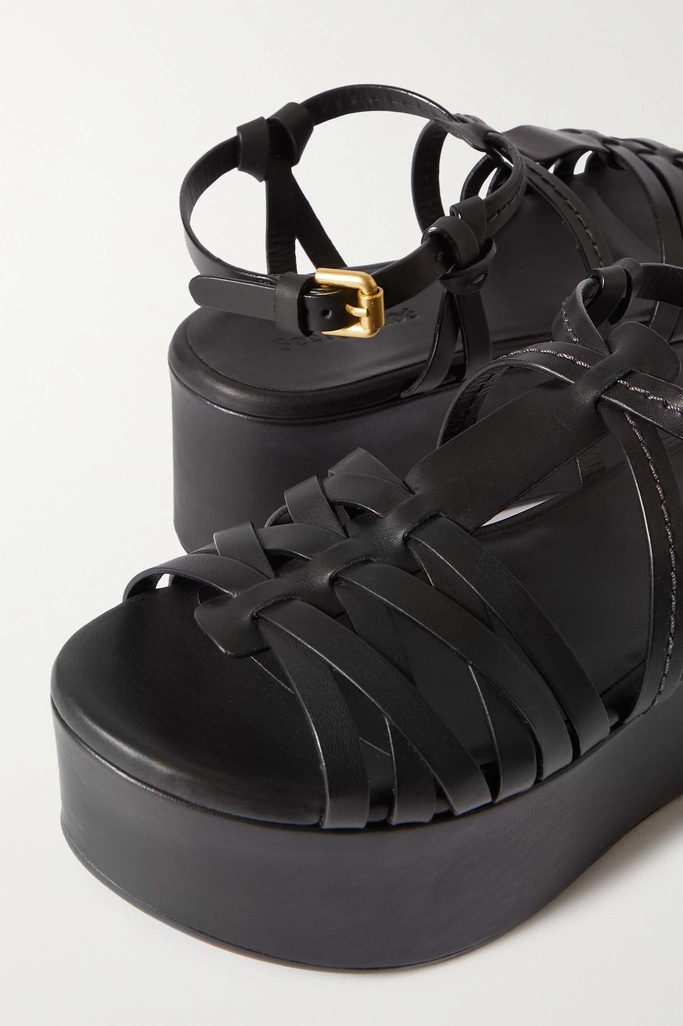 Sierra leather platform sandals - 4