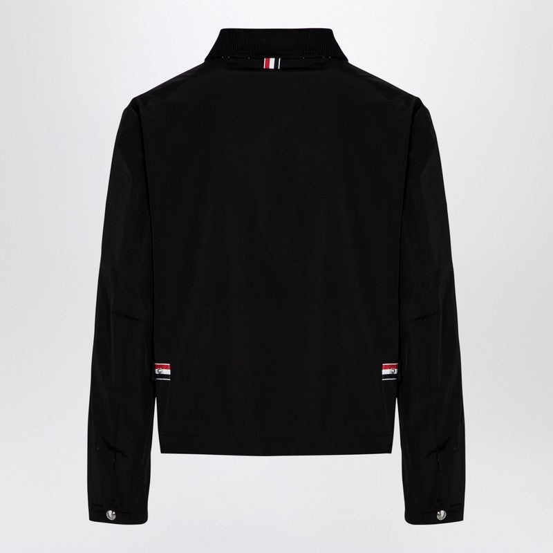 Thom Browne Thom Browne Black Jacket With Tricolour Detail