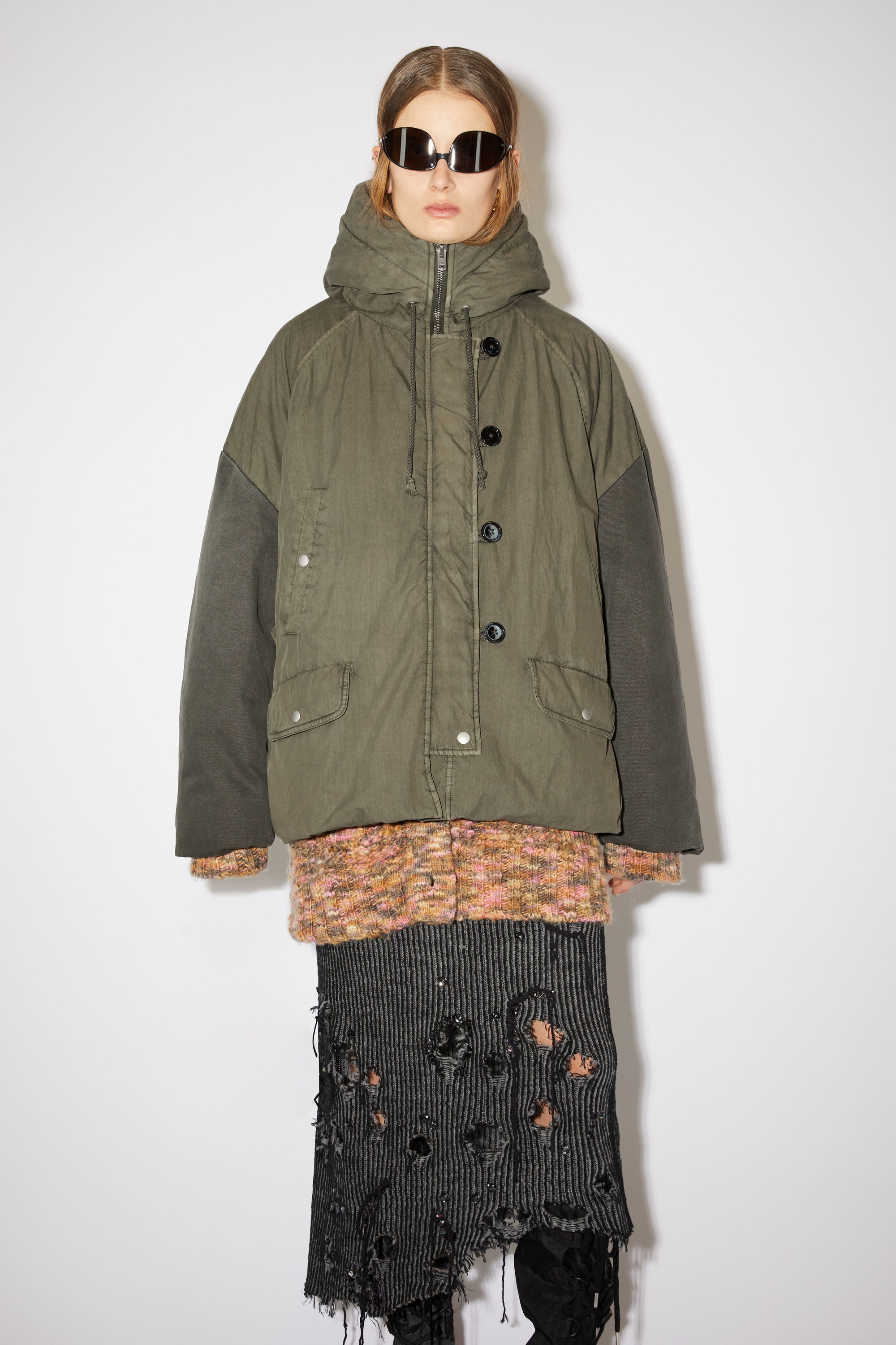 Acne Studios Padded jacket - Mud grey | REVERSIBLE