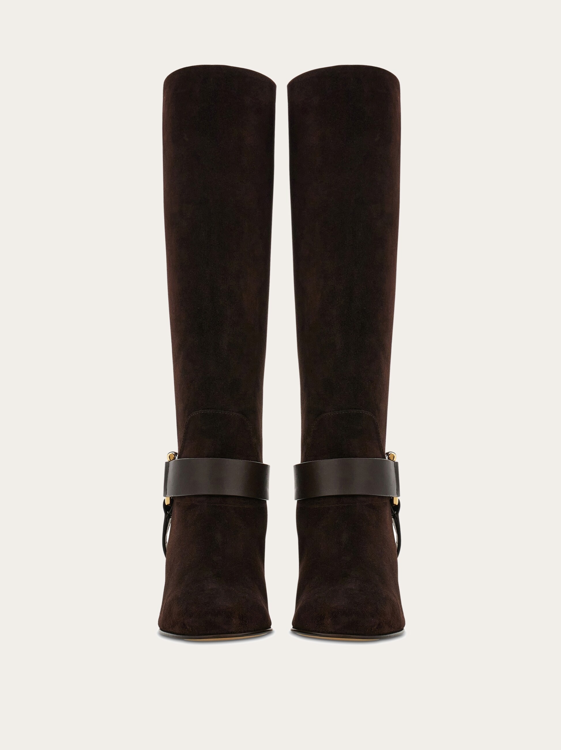 Gancini ornament knee high boot - 2