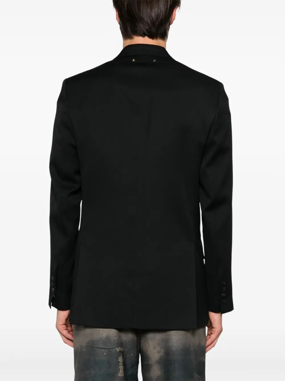 Golden Goose Men Golden M`S Double Breasted Blazer Light Dry Wool Gabardine/ Printed Message Inside  - 5