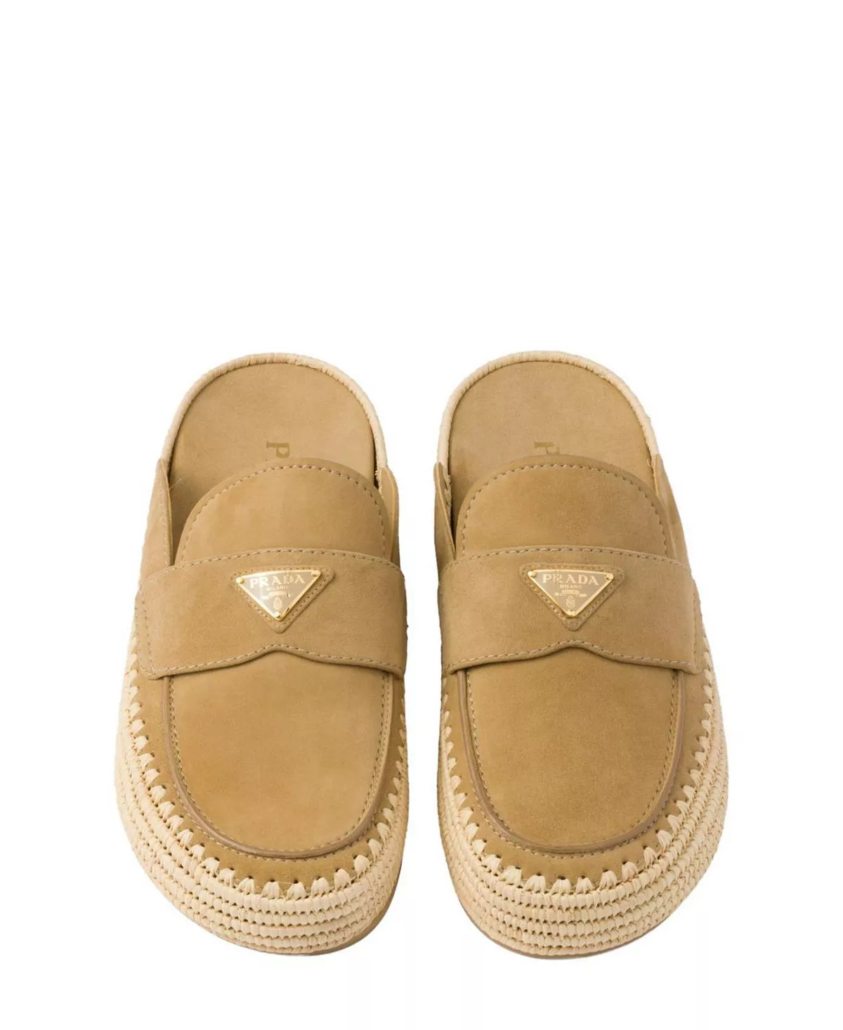 Women's Suede Flatform Mules - 3
