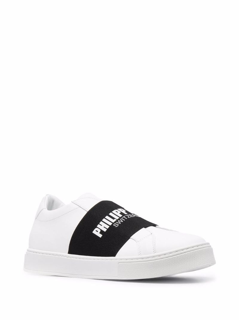 logo strap slip-on sneakers - 2