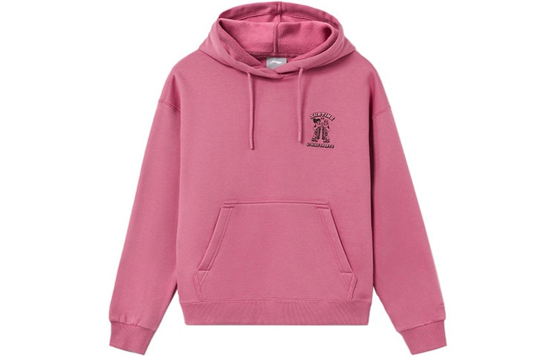 (WMNS) Li-Ning Skating Graphic Hoodie 'Pink' AWDR682-2 - 1