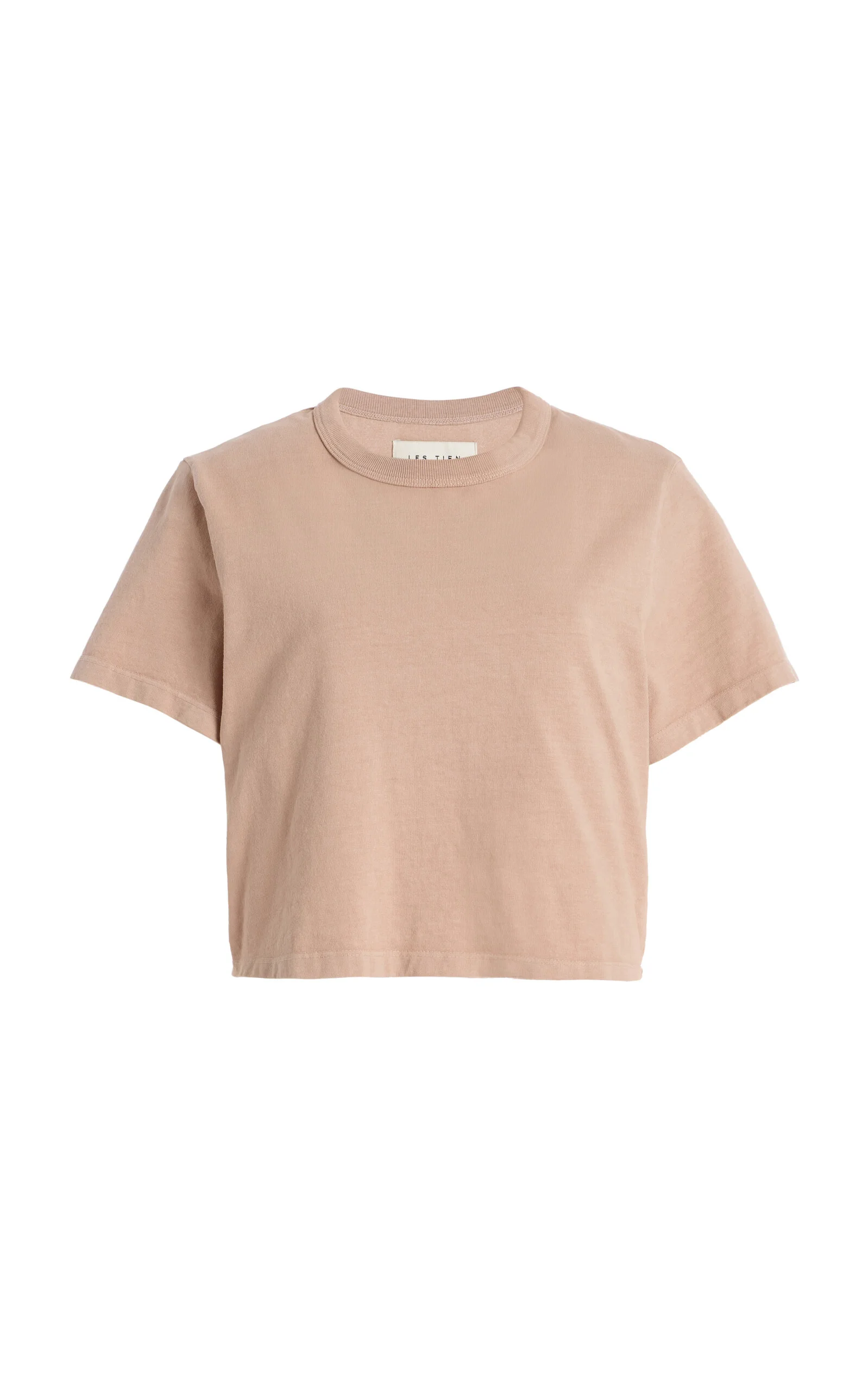 Daria Cropped Cotton T-Shirt pink - 1
