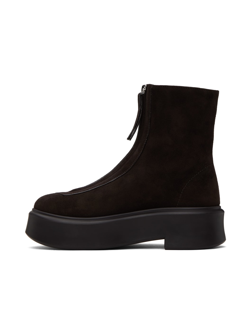 Brown Zipped I Boots - 3