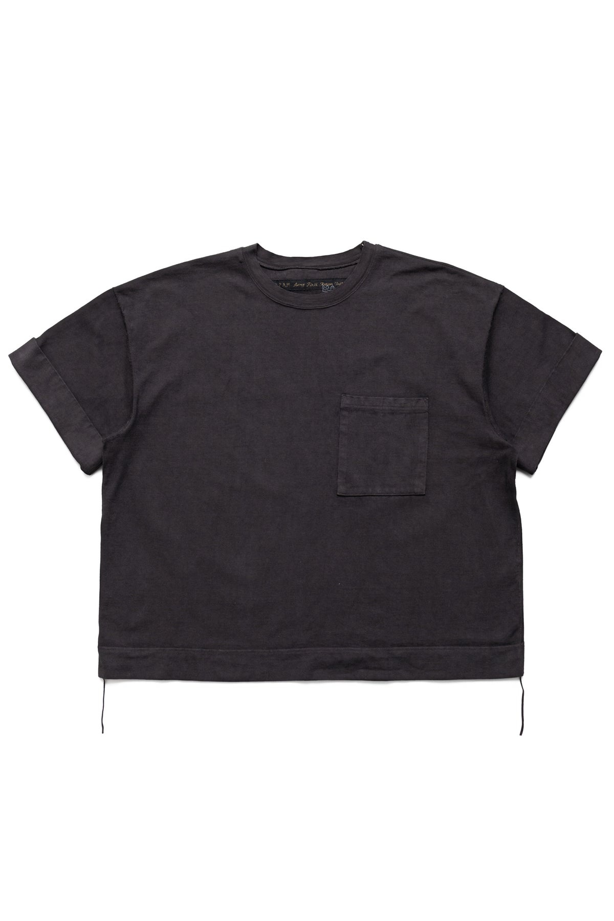 16/- Dense Jersey ARMY Beach Packed T - Ink Black - 1