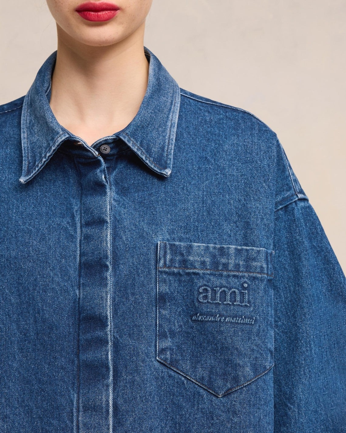 AMI Paris AMI DENIM SHIRT | REVERSIBLE