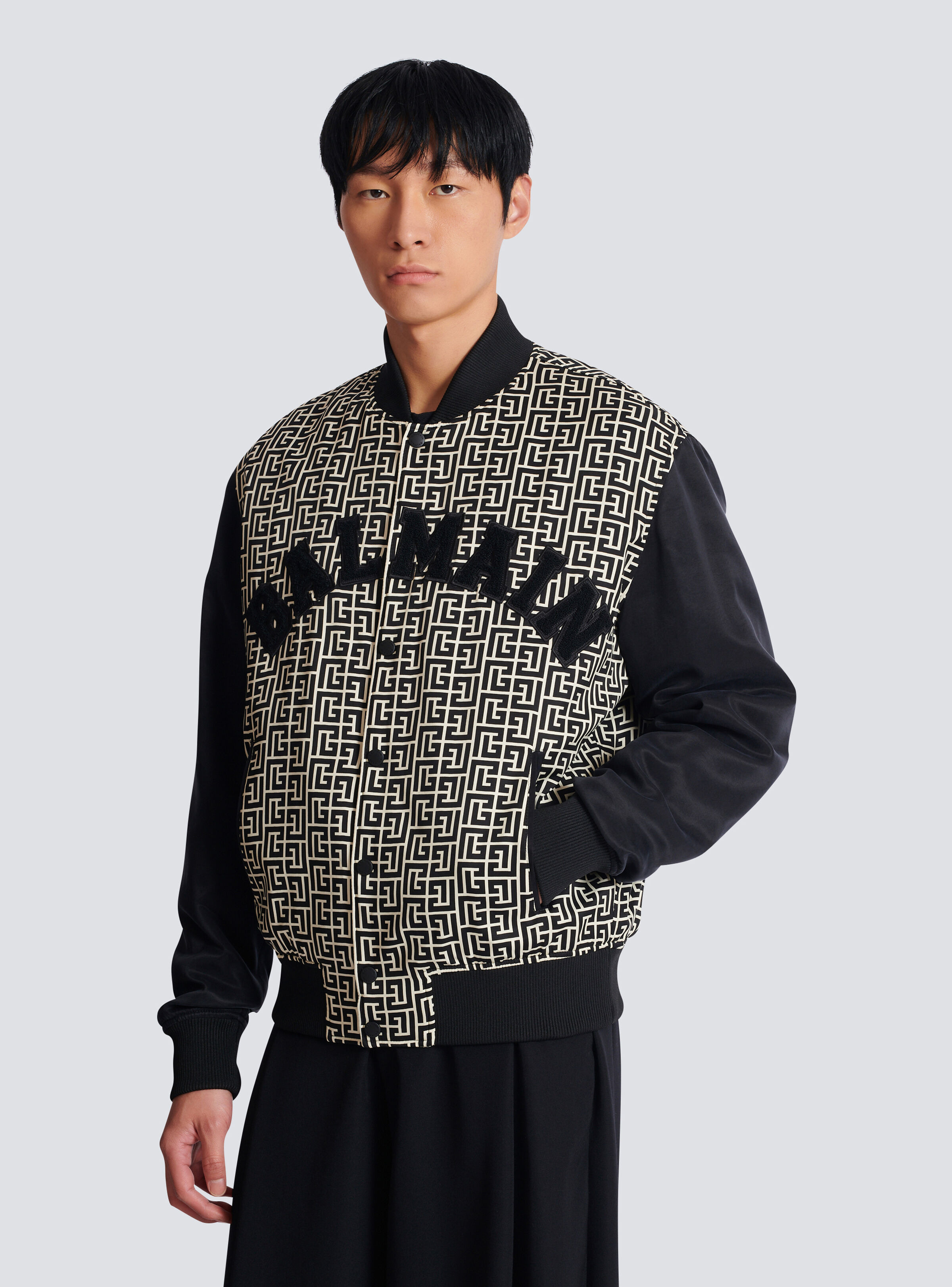 Varsity monogrammed jacket with patches - 6
