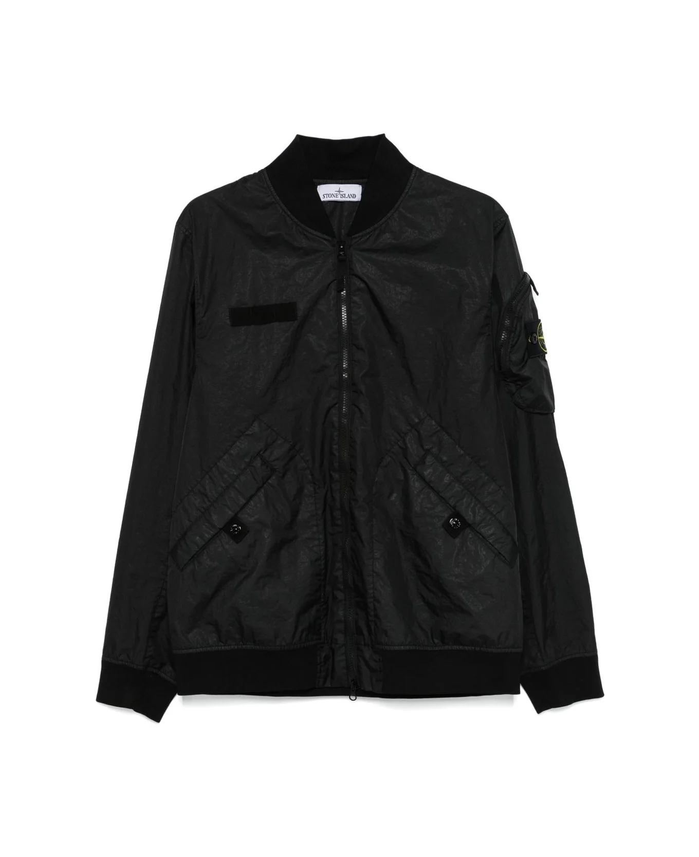 Logo Nylon Bomber Jacket - 1