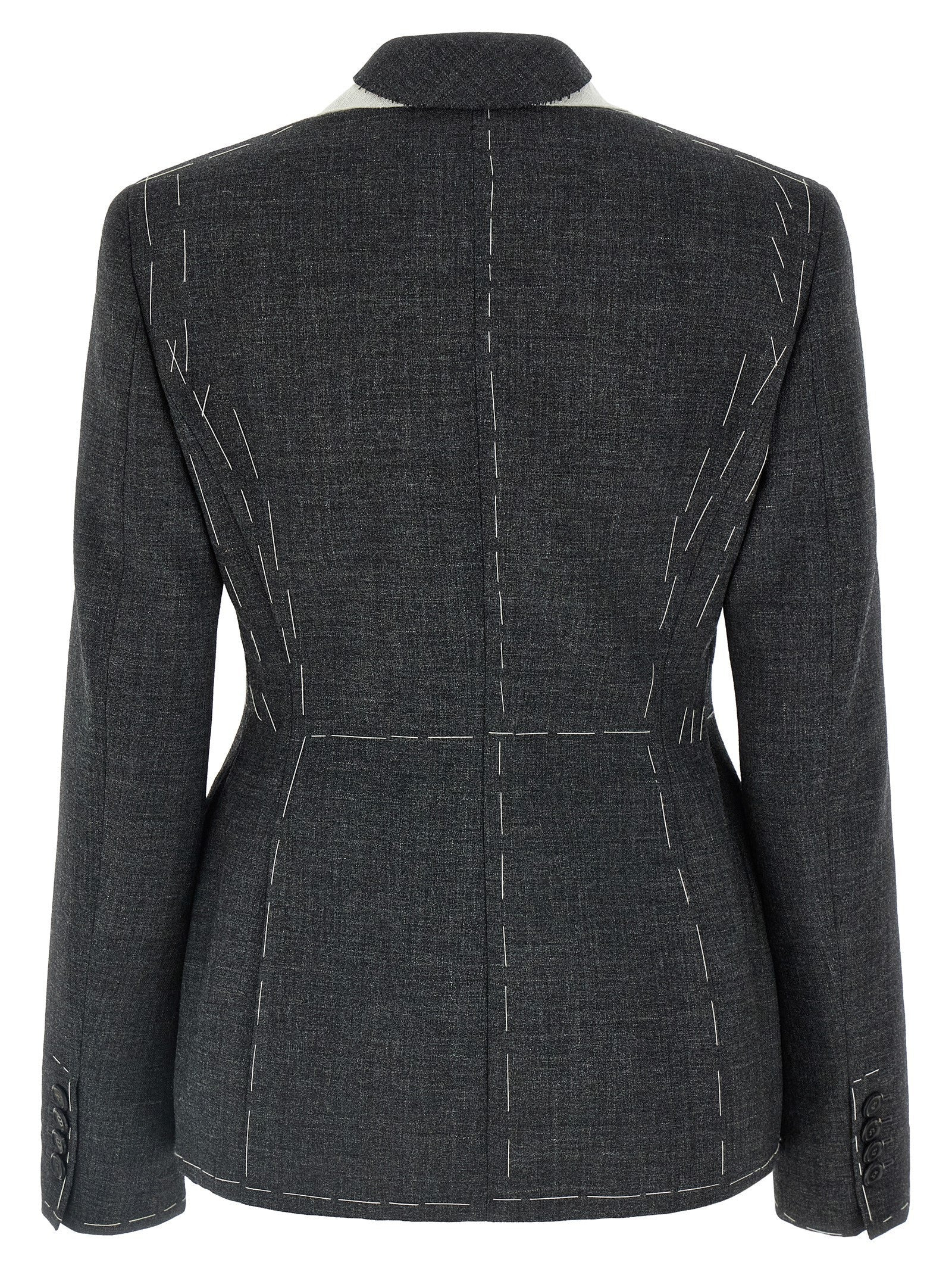 Moschino Women Embroidered Canvas Blazer - 2